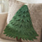 Handmade Christmas Pillow Hand Felted Wool - Green Tree Gray - 20" Arcadia Home